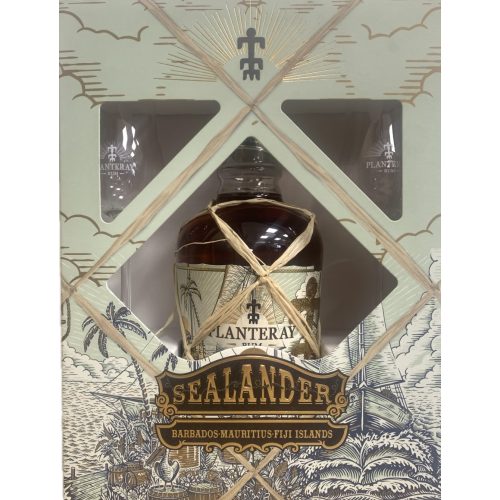 Planteray Sealander Rum 2 db pohárral