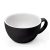 Cappuccino csésze fekete 200ml / Porcelán