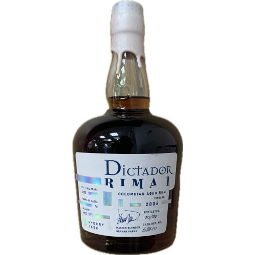 Dictador Rima 2006 Sherry Cask rum