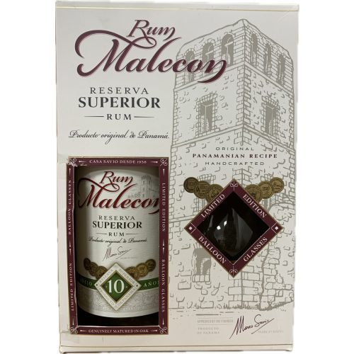 Malecon 10 rum 2 pohárral